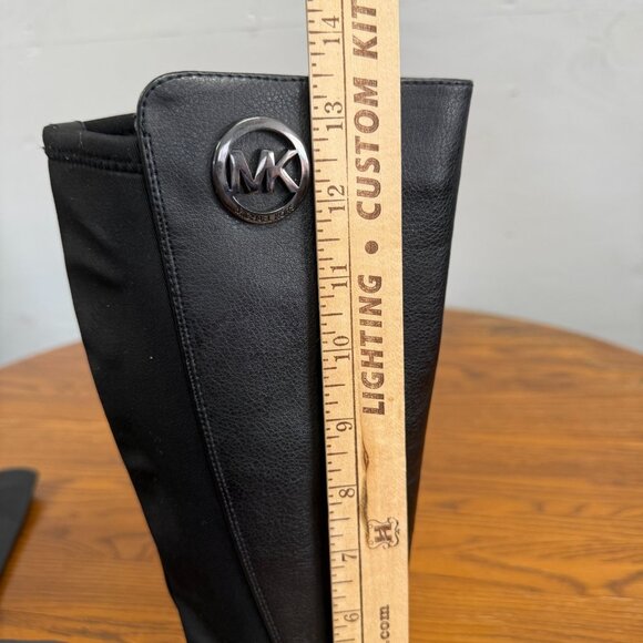 Michael Kors Emma Lily Side Zipper Black Boots Girls Size 4 - Picture 12 of 12